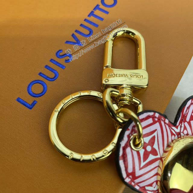 LOUIS VUITTON專櫃新款包包 路易威登LCrafty Vivienne Head包飾 LV彈簧鑰匙扣  ydh4041